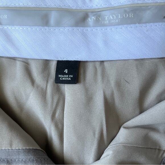 Ann Taylor grey pinstripe lined dress slacks trousers size 4 - Picture 7 of 10